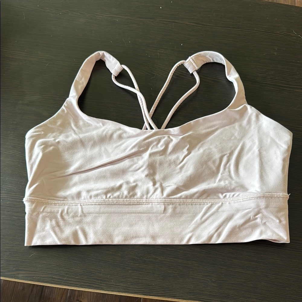 Lululemon Pink Sports Bra with Racerback Design